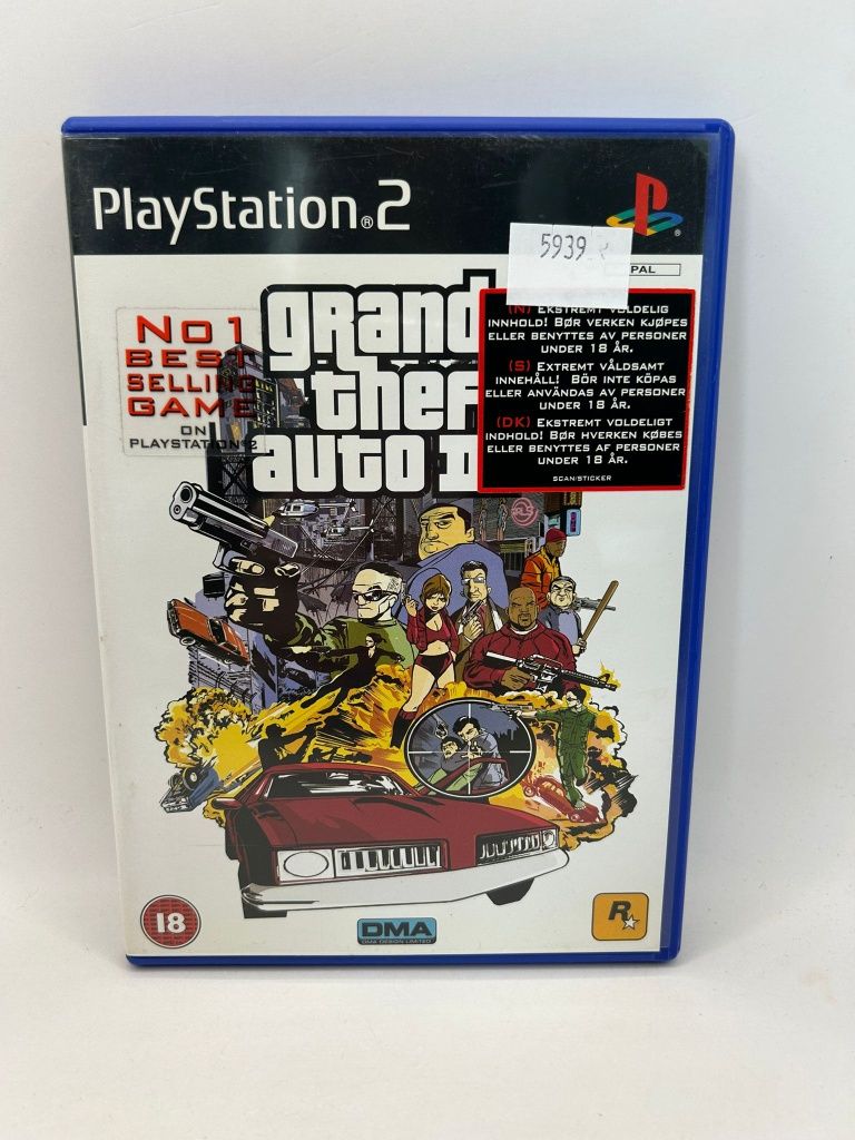 Gta III Komplet z Mapą Ps2 nr 5939