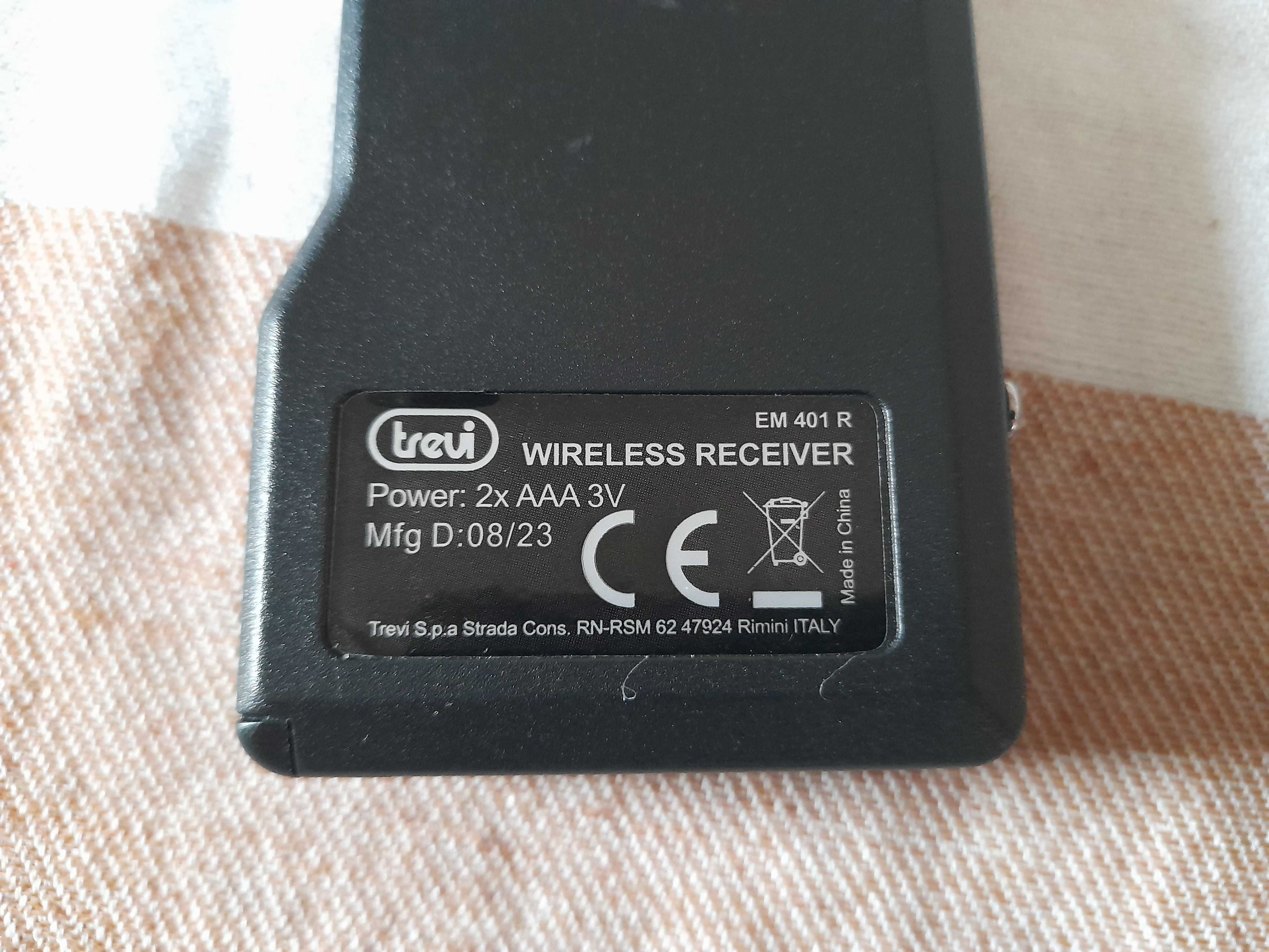Mikrofon bezprzewodowy radiowy Trevi EM401 + odbiornik Jack 6.3mm
