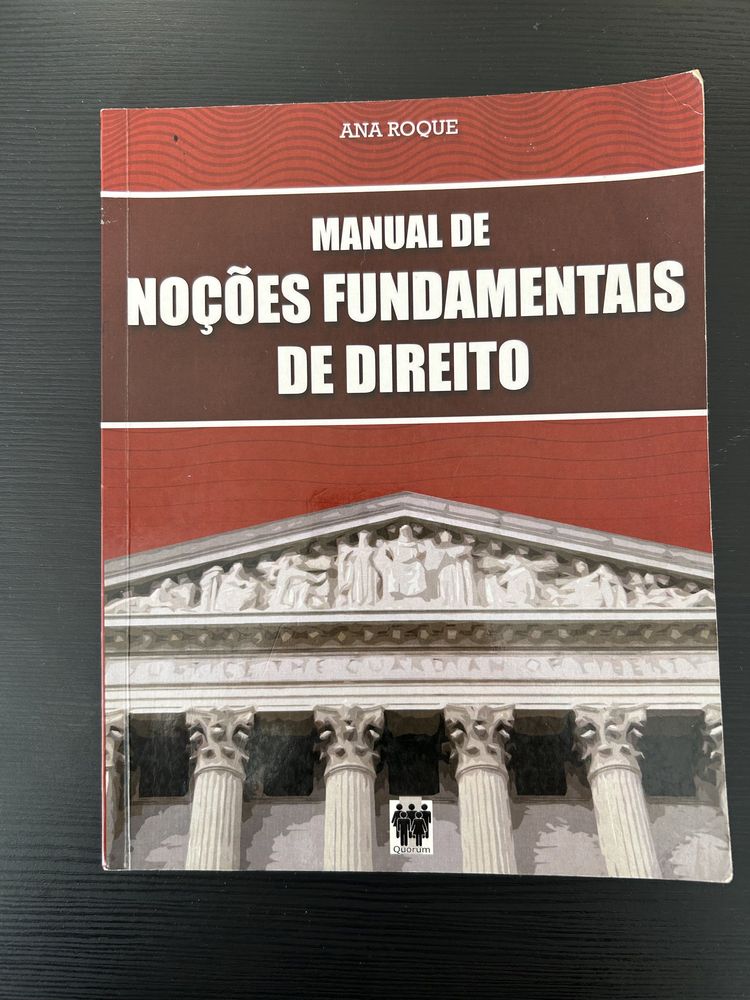 Manual de noções fundamentais de direito - Ana Roque