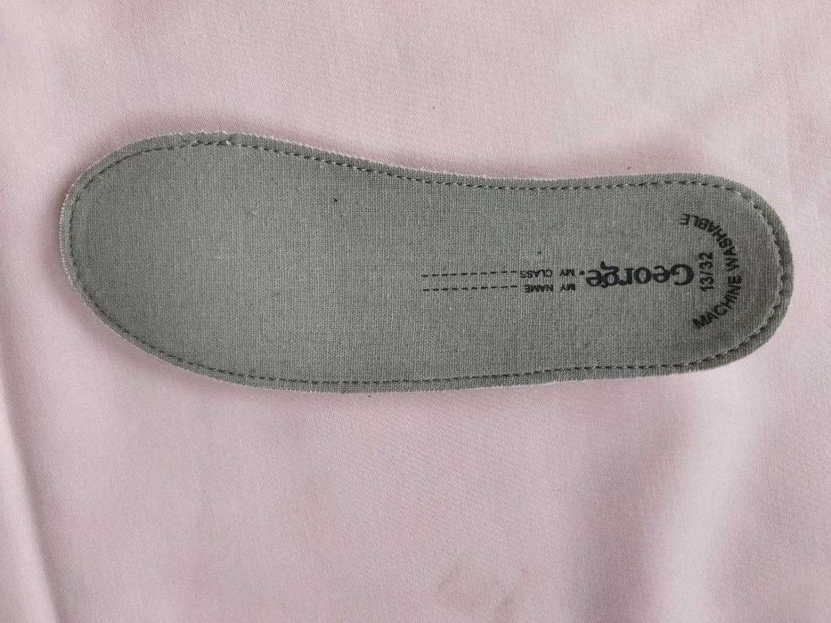 Мокасини 32р. 21см чорні кеди тапки змінне взуття тапочки на липучці