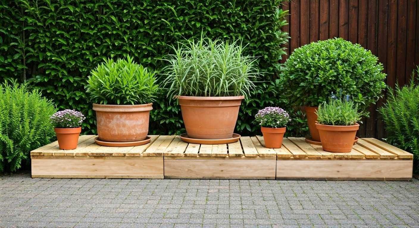 Taras Platforma Paleta Tarasowa 1 Element Parkiet Podłoga Ogrodowa