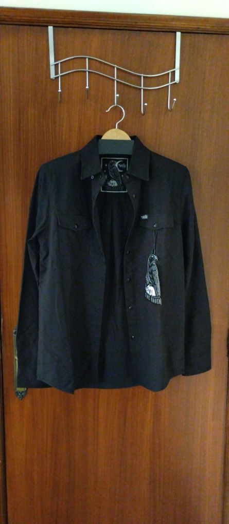 Camisa volk flannel (the raven) tamanho S