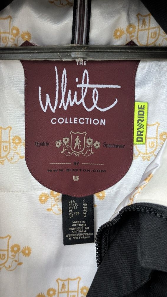 Сноубордична лижна куртка жіноча Burton White collection