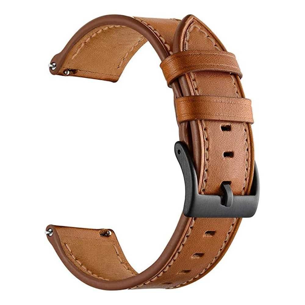 Ремінець шкіряний для годинника 22 мм Black/Gray/Brown/Light brown