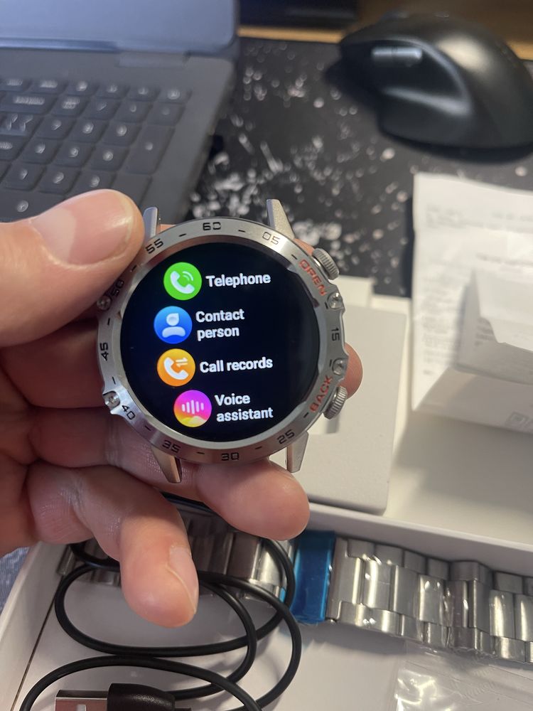 Uwatch Smart Delta K52 Nano Silver