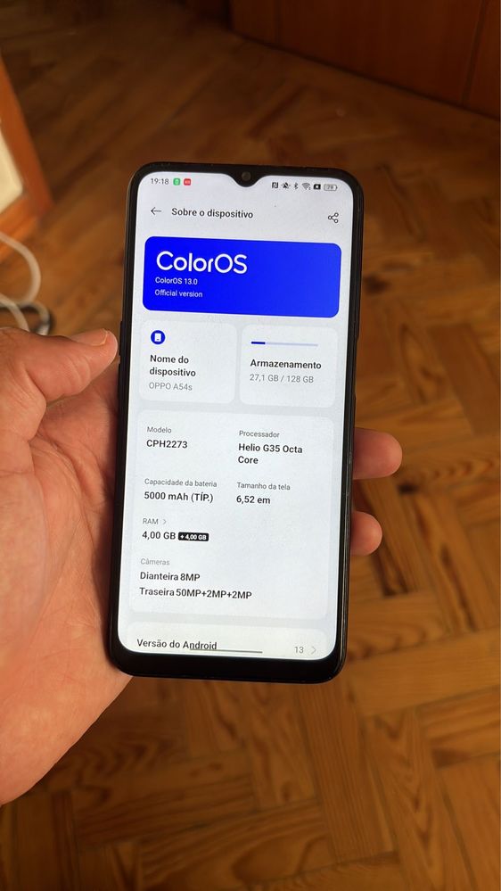 Oppo A54S 128GB - Semi-novo