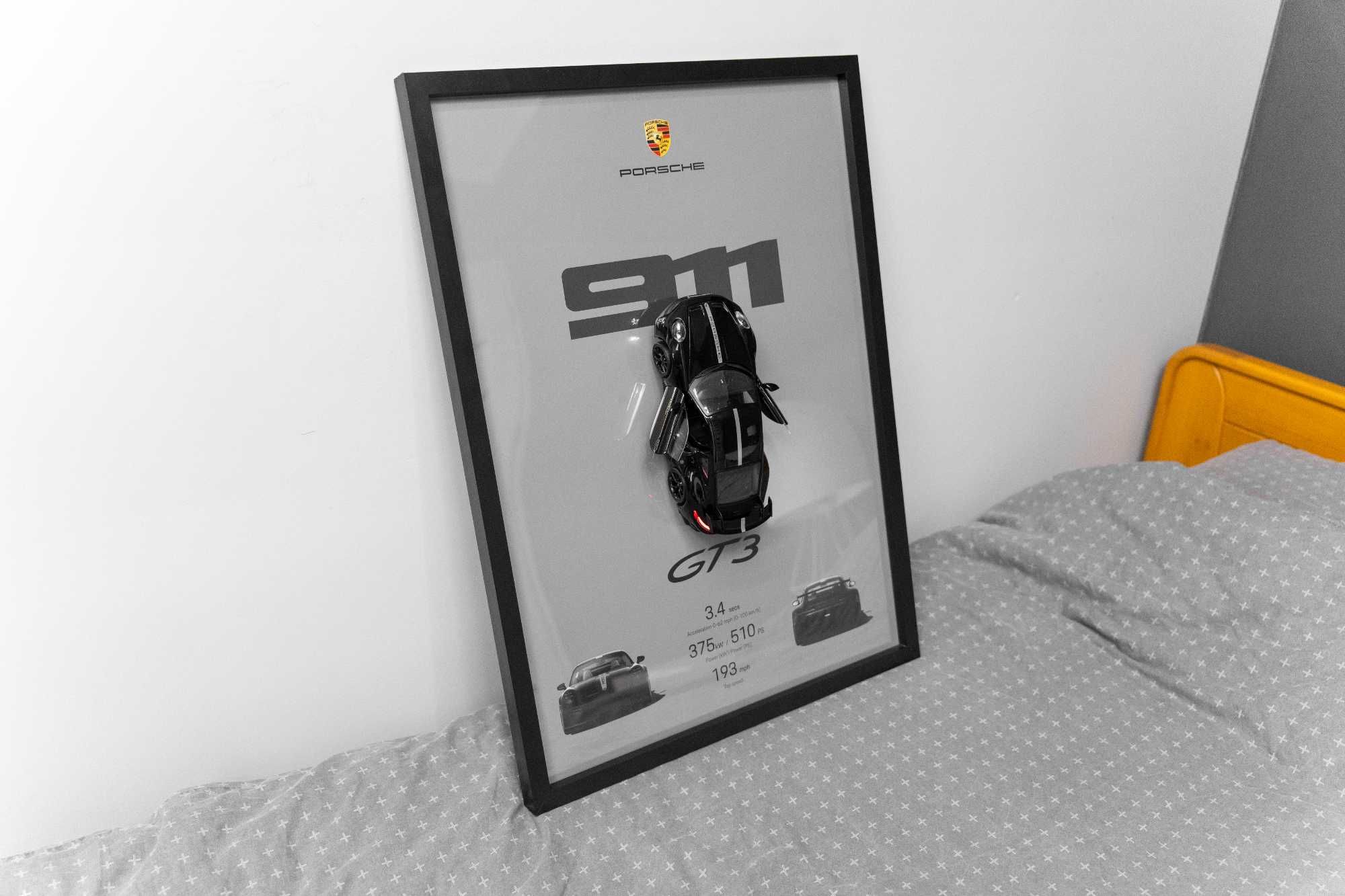Obraz Plakat Porsche 911 GT3 Podświetlany