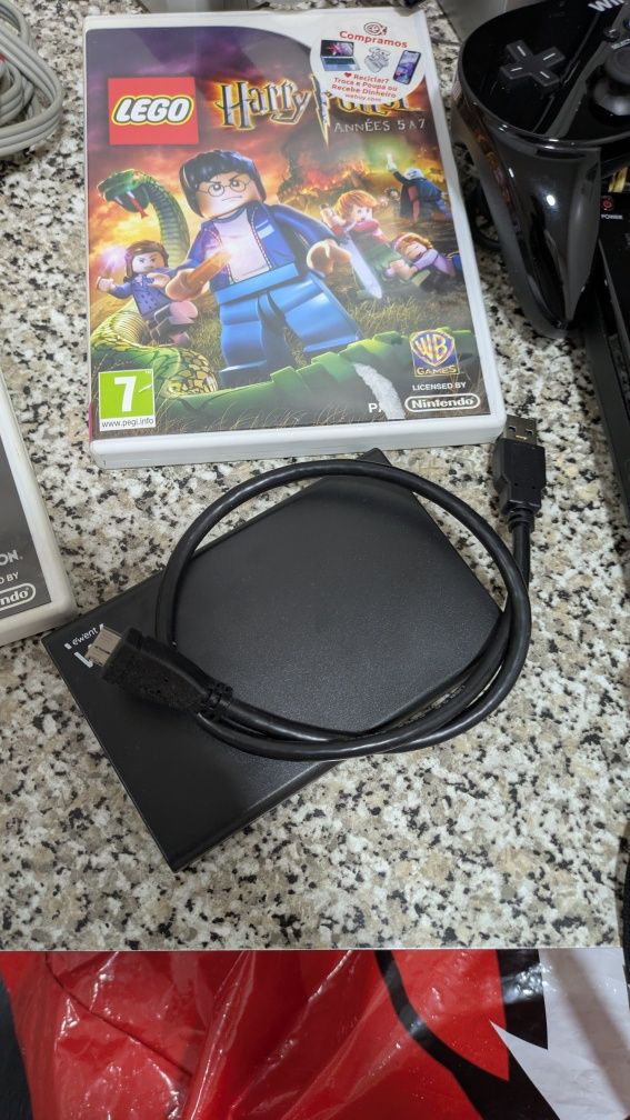 Nintendo wii com disco rígido de 750gb