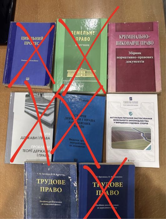 Книги з права /трудове право , теорія держави і права, земельне право
