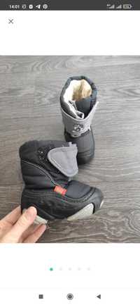 Зимові демари на хлопчика чорні 20 21 ботинки сапожки demar дутики