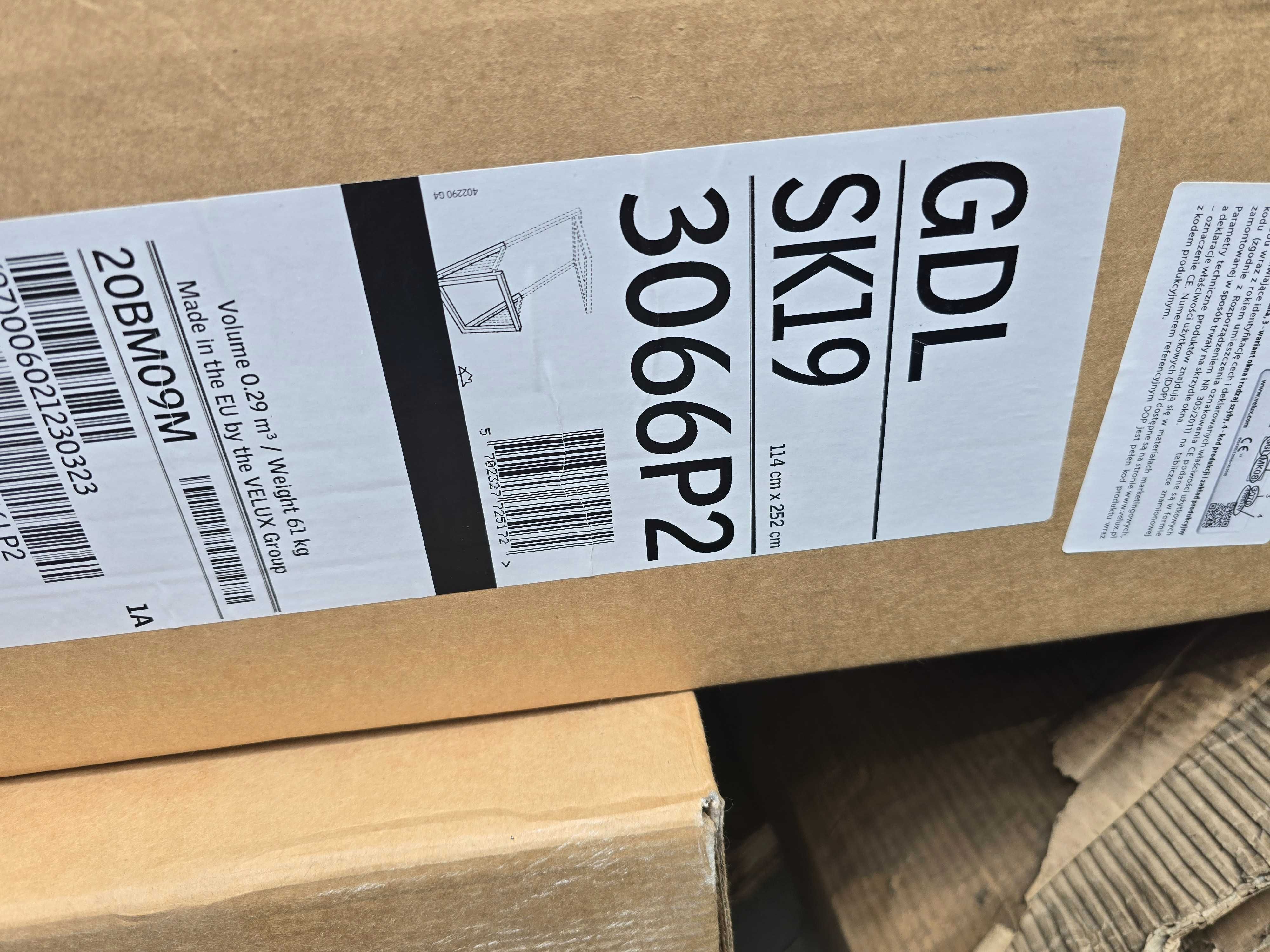 Velux Cabrio balkon dachowy GDL SK19 114x252