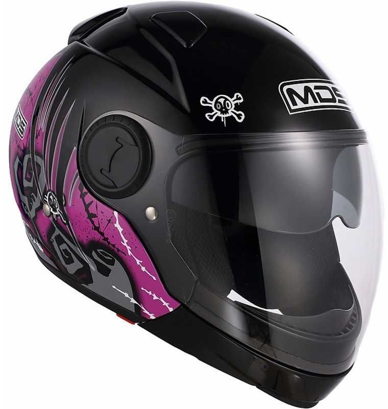 Kask modułowy Mds Sunjet Odpinany Multi Pink Tuft r.XL