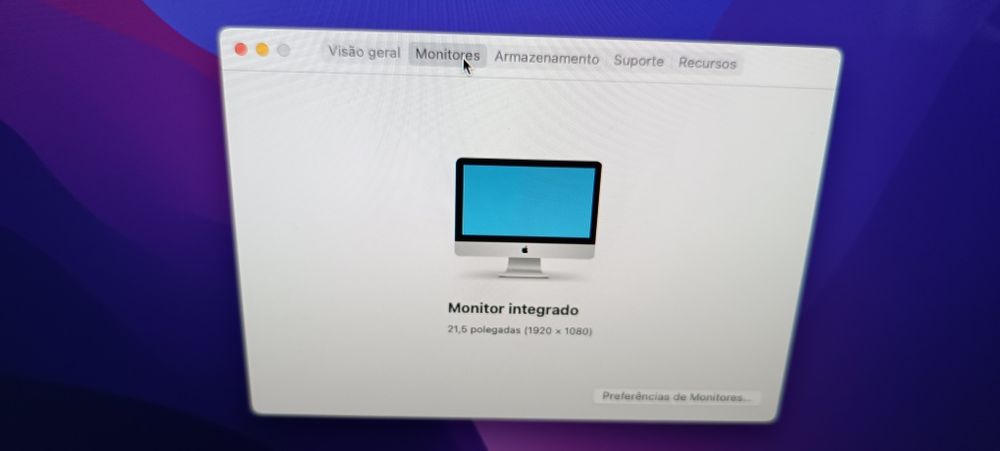 iMac 21,5", i5 quad, 16gb e 512gb disco ssd