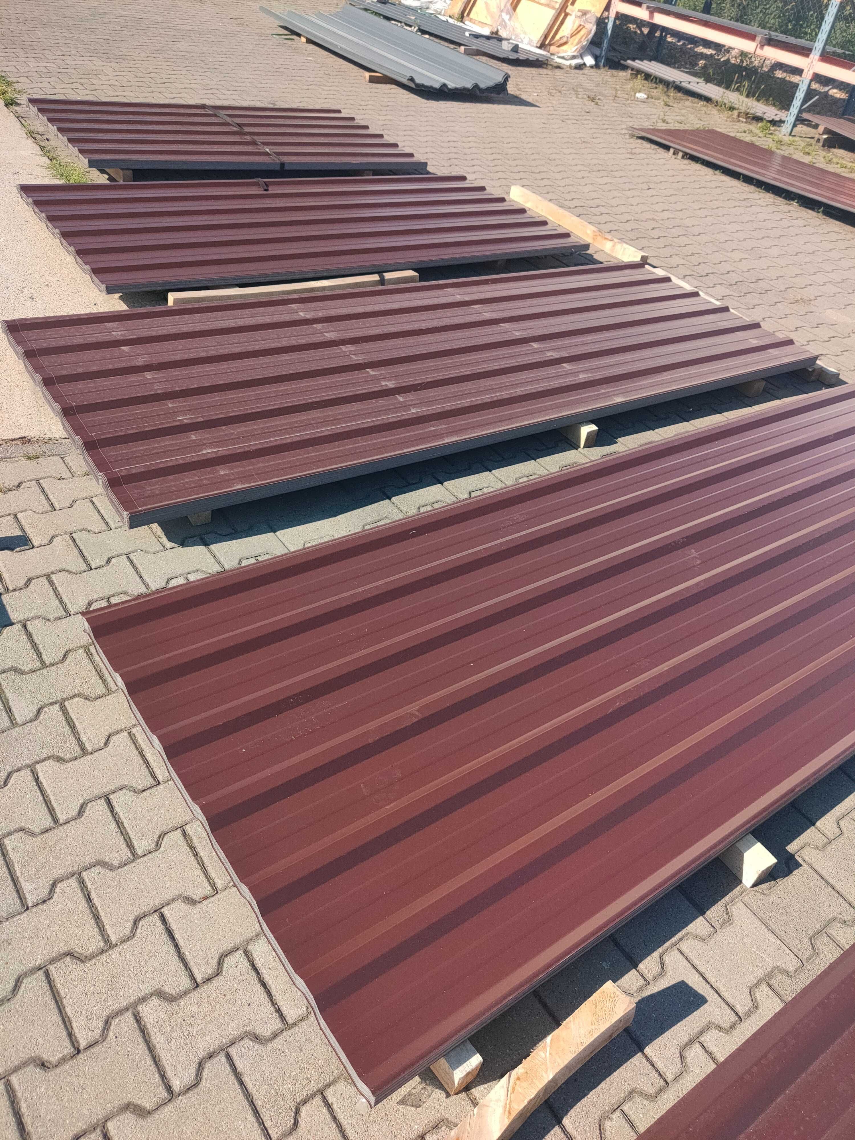 Blacha trapez T18 kolor brąz RAL8017 /2-gi wiaty/garaże/gospodarcze