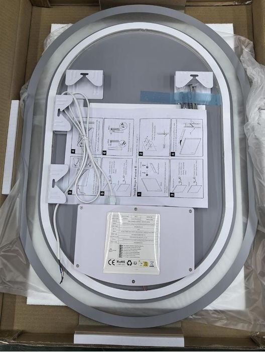 Lustro LED do łazienki przedpokoju