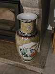 3 Vasos e 1 imagem decorativos Porcelana