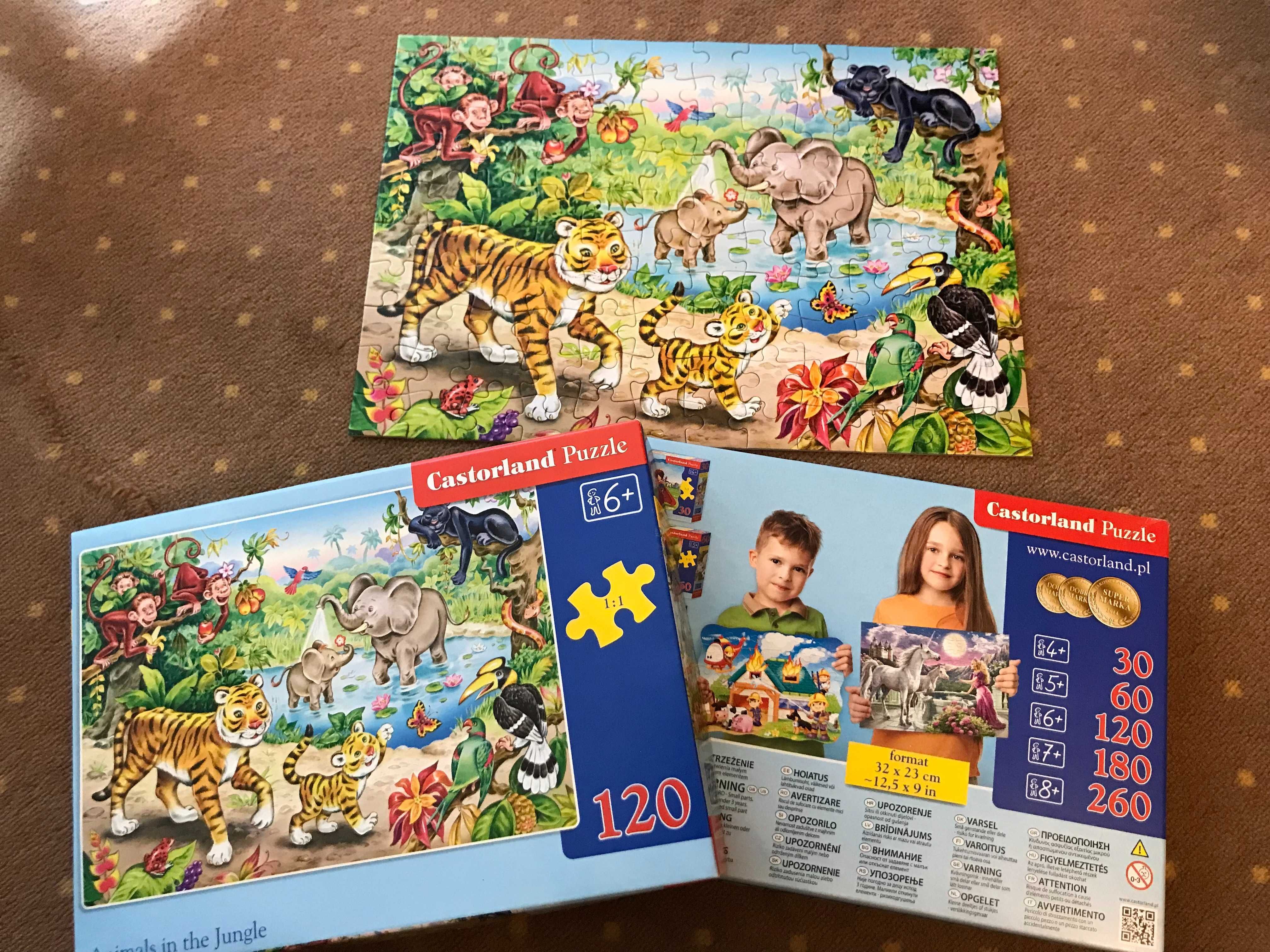 Castorland Puzzle 120 6+ Animals i the Jungle