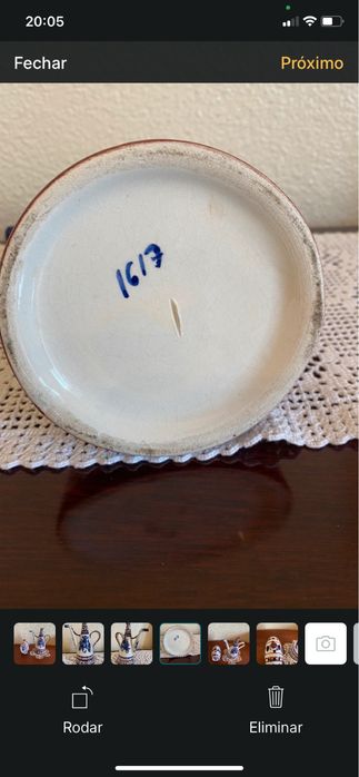 Galheteiro de azeite e paliteiro antigos