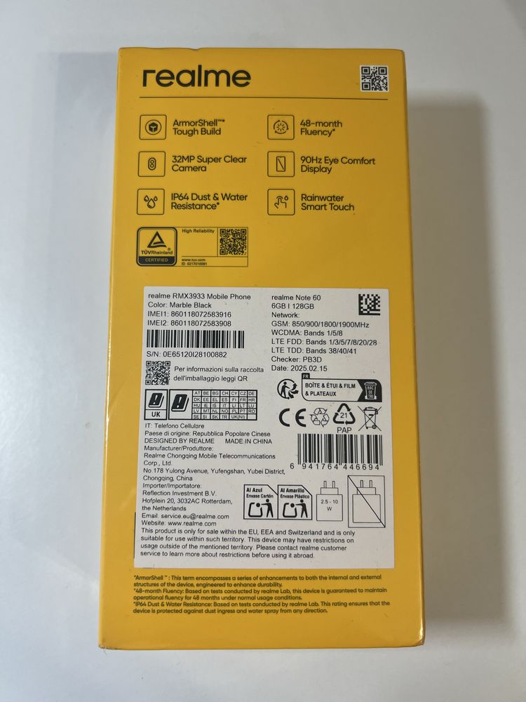 Продам Смартфон realme Note 60 6/128gb Black (глобальна версія)