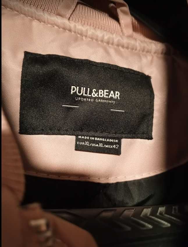 Kurtka Pull & Bear Bomberka XL róż męska