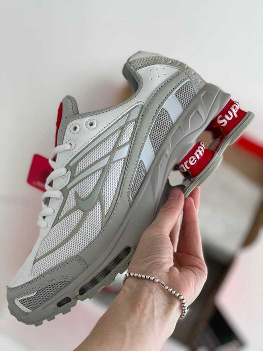 Мужские кроссовки Nike Shox Ride 2 Supreme Gray/White/Red. 40-45