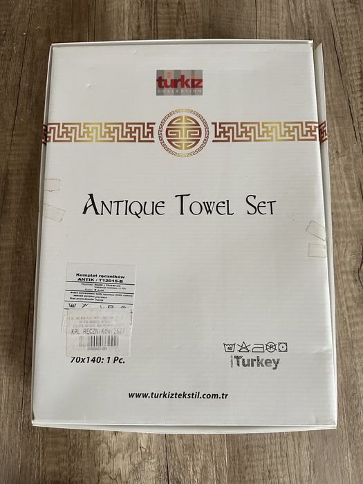 Komplet ręczników 2szt ecru kremowe nowe