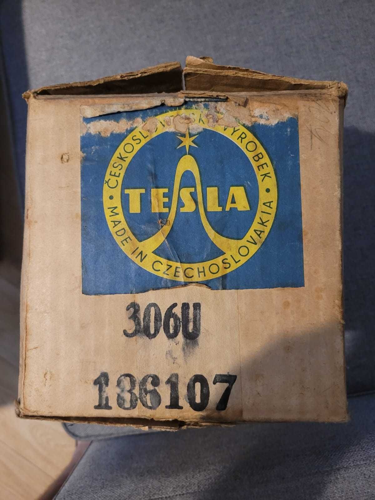 Radio lampowe Tesla 306U Talisman antyk oryginalne pudełko rarytas