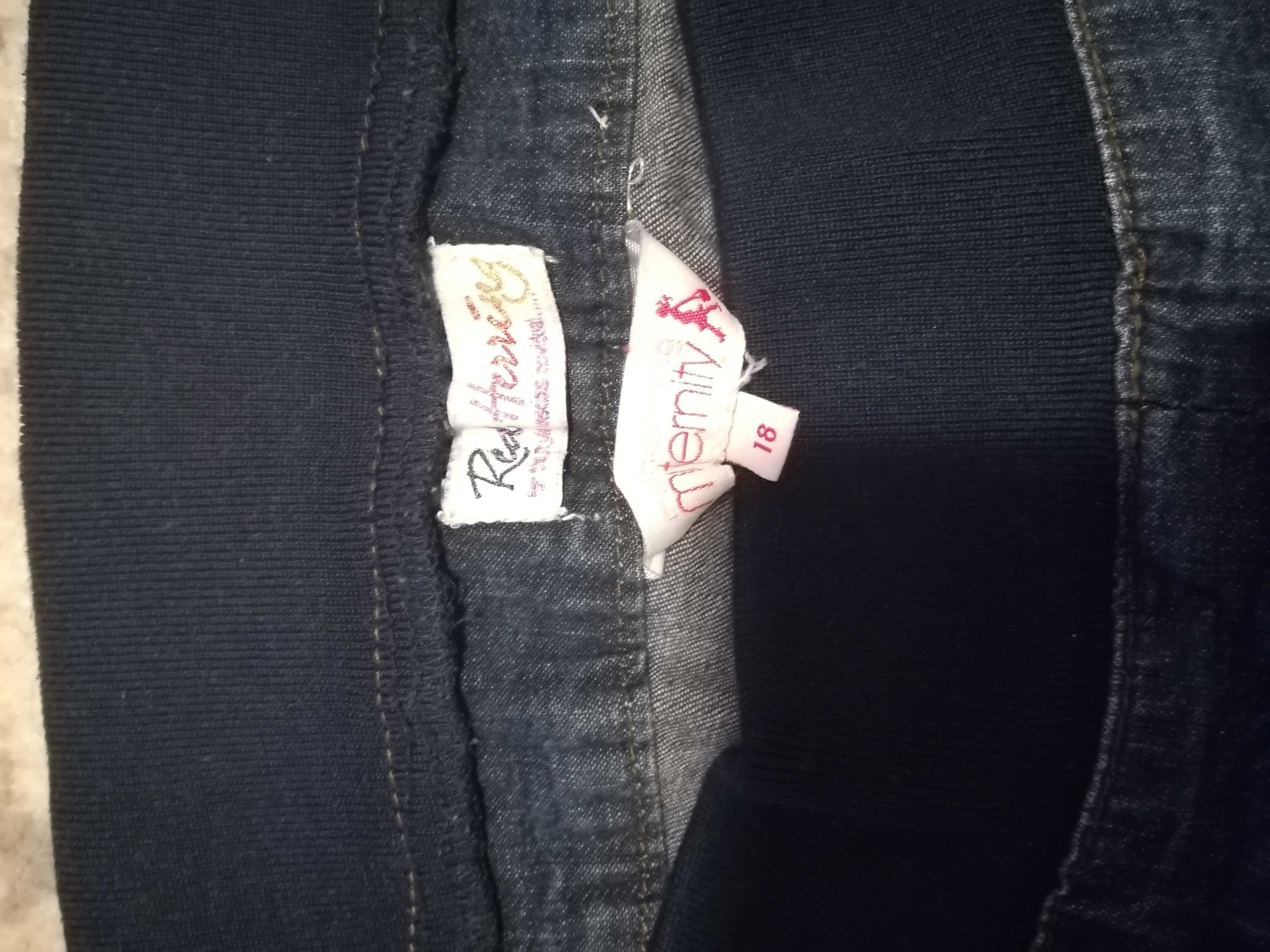 Spodnie ciążowe jeans rozmiar 18/ 44 rurki