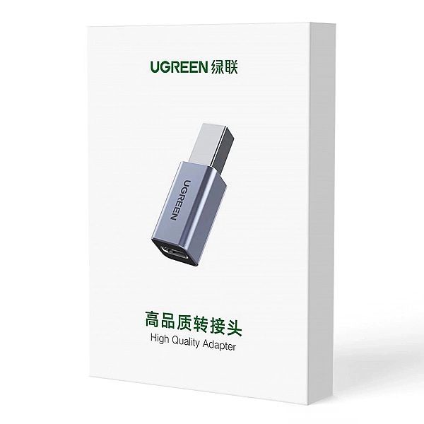 Ugreen adapter przejściówka Usb Typ C - Usb Typ B szary (us382)