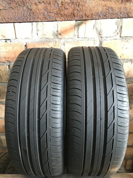 КОМПЛЕКТ шин б/у лето 225/55-R17 Bridgestone Turanza T001