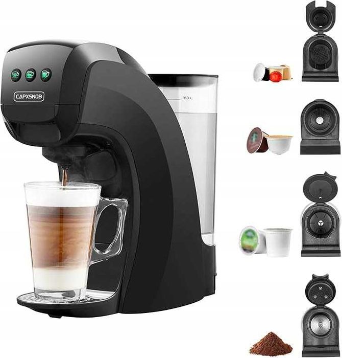 Ekspres do kawy 5w1 Nespresso Dolce Gusto Lavazza mielona 20 bar 0,8l