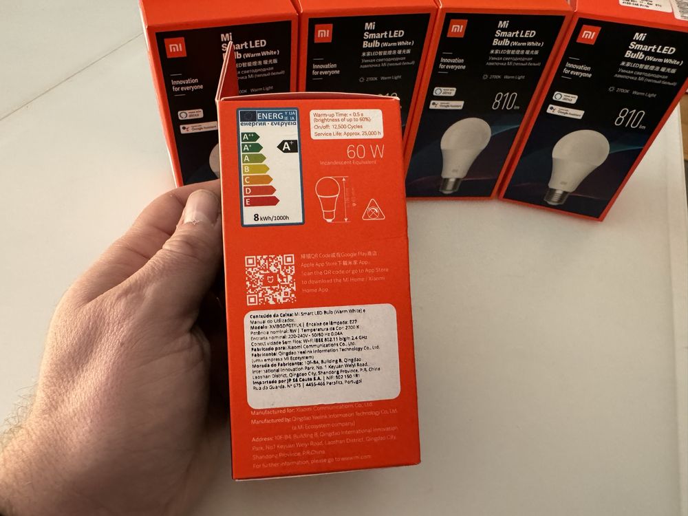 5 Lâmpadas Led Inteligentes Xiaomi