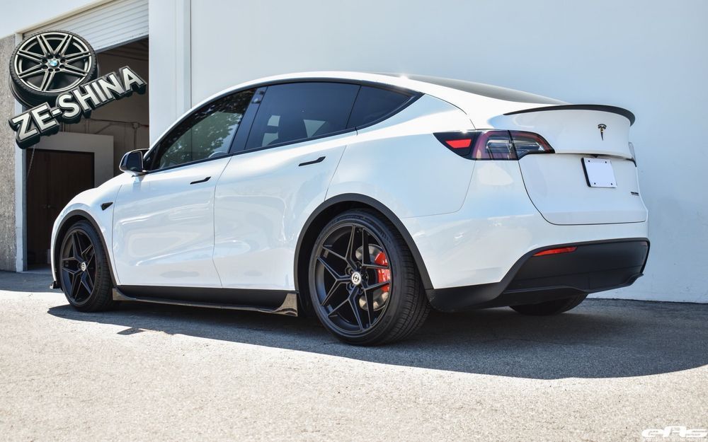 Диски R19 5x114.3 ET38 9.5J MATT BLACK Flow Forming Tesla Model Y