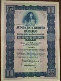 Título dívida pública - 1 obrigação 1942