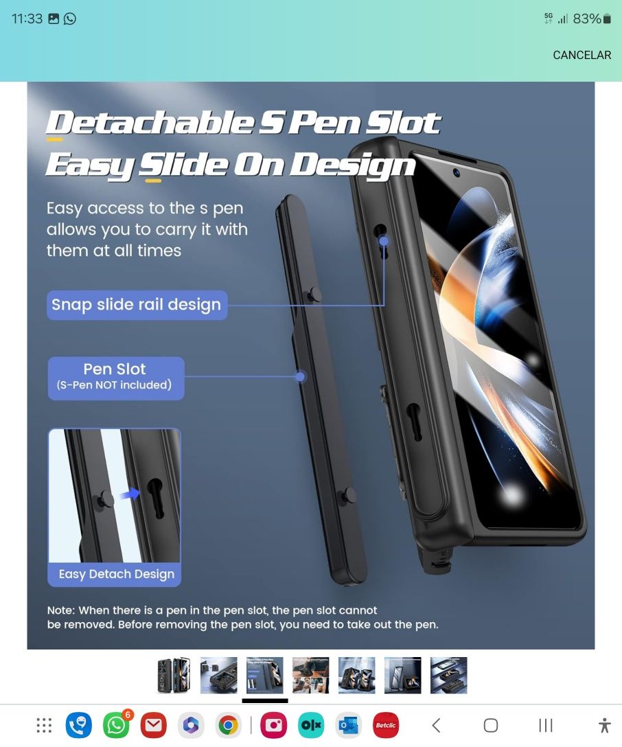 Capa Samsung Fold 5