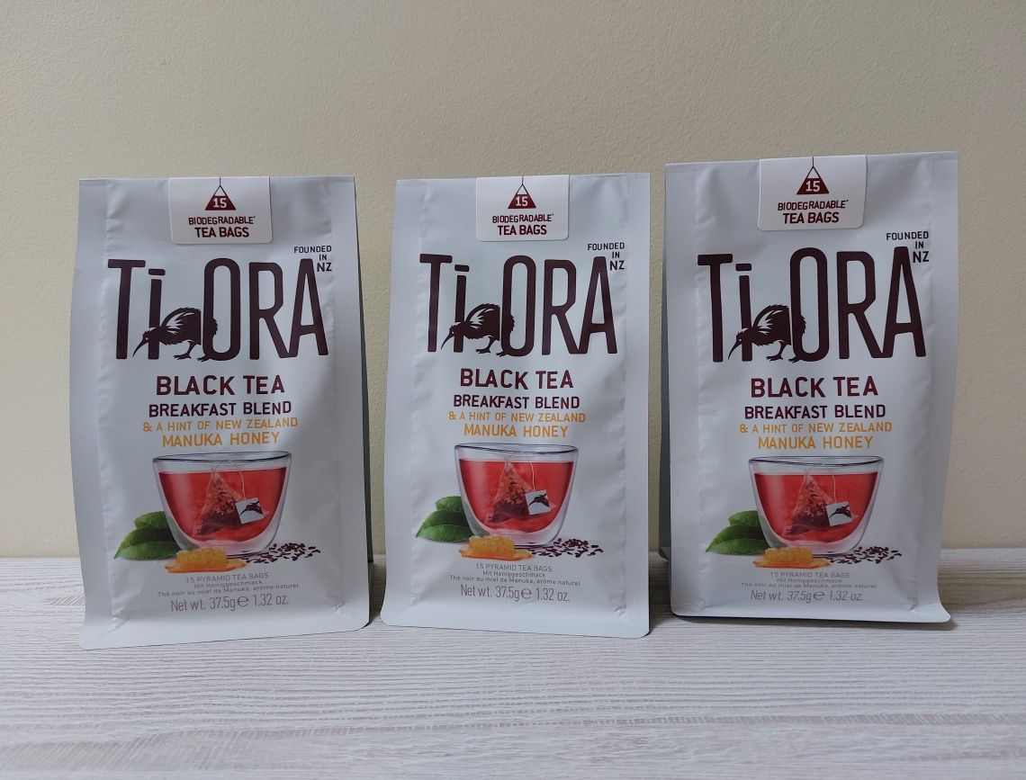 TiOra Black Tea Breakfast чай в пакетиках Нова Зеландія ексклюзив