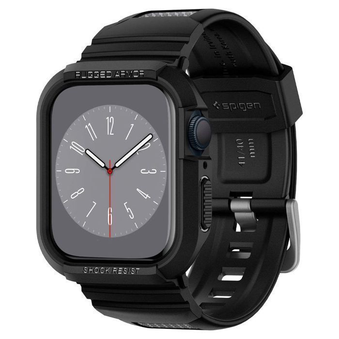 Pasek Spigen Rugged Armor Pro do Apple Watch 40mm, Czarny