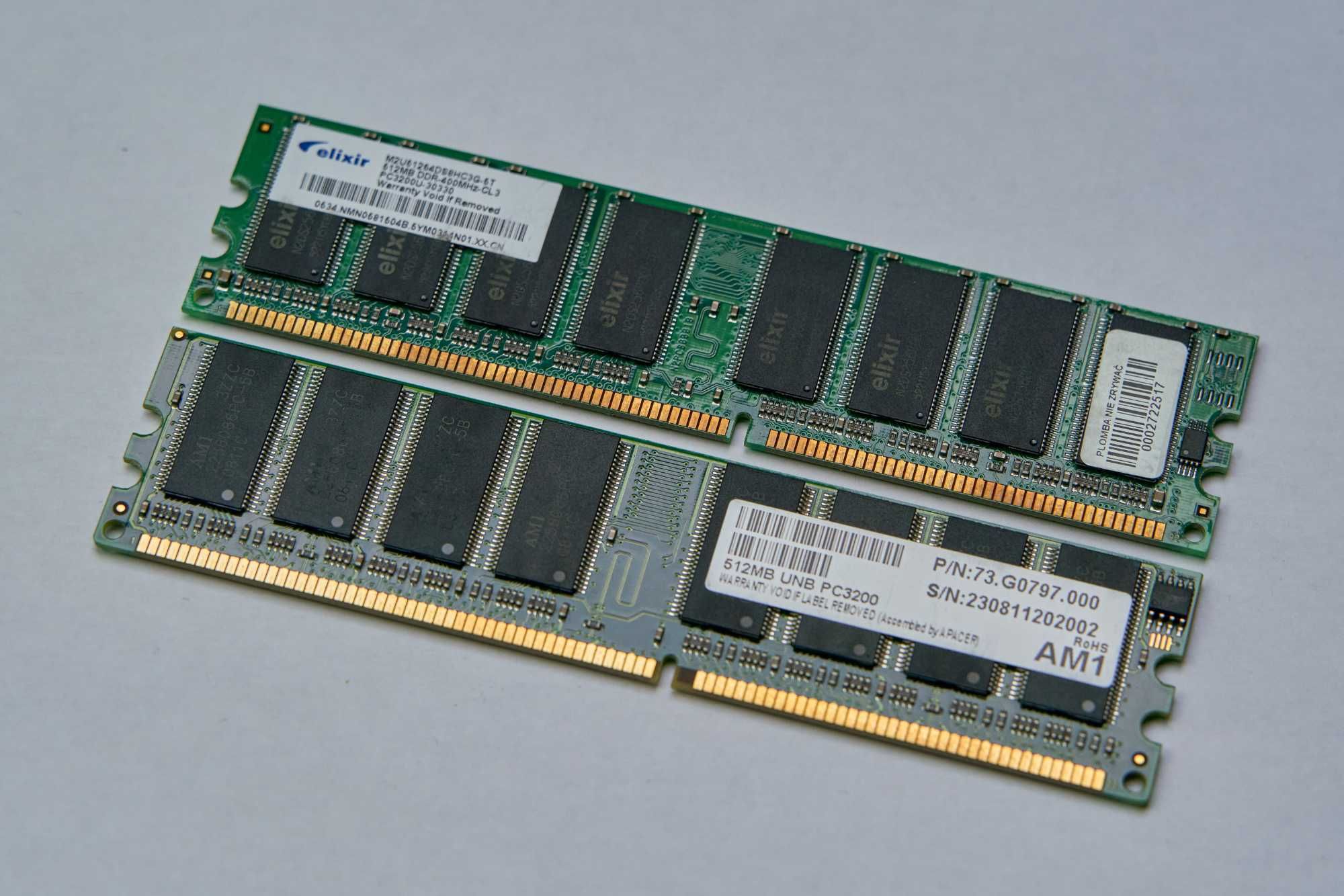 Pamięć RAM 2*512MB DDR-400