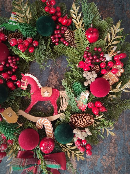 Wianek świąteczny - Świateczna Karuzela