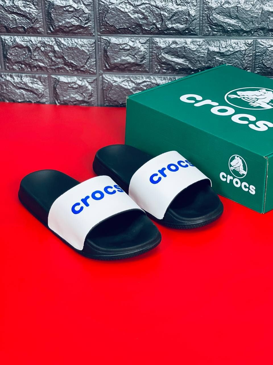 Мужские шлепанцы crocs тапочки крокс