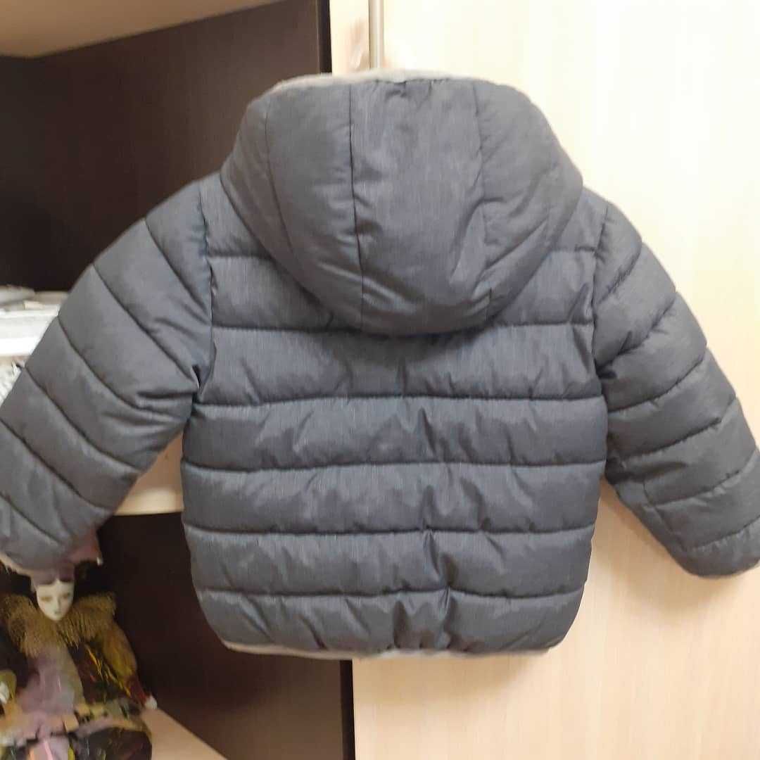 Тёплая курточка осень -тёплая зима на 2 годика