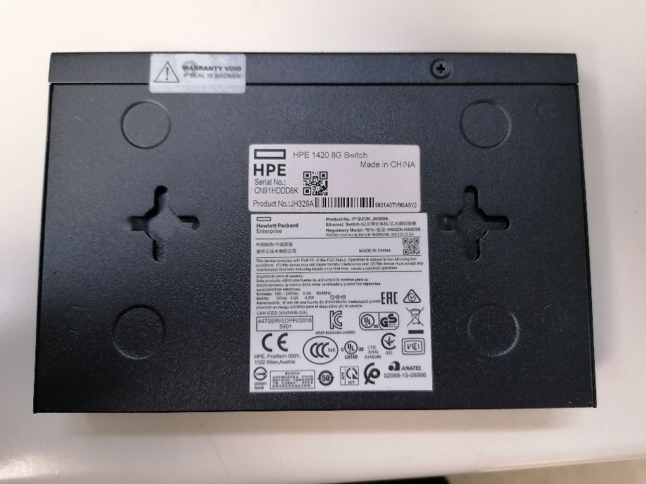 Switch de rede HPE officeconnect 1420 series JH329A