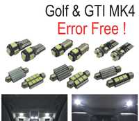 KIT COMPLETO DE 15 LAMPADAS LED INTERIOR PARA VOLKSWAGEN VW GTI GOLF 4 MK4 MKIV 99-05