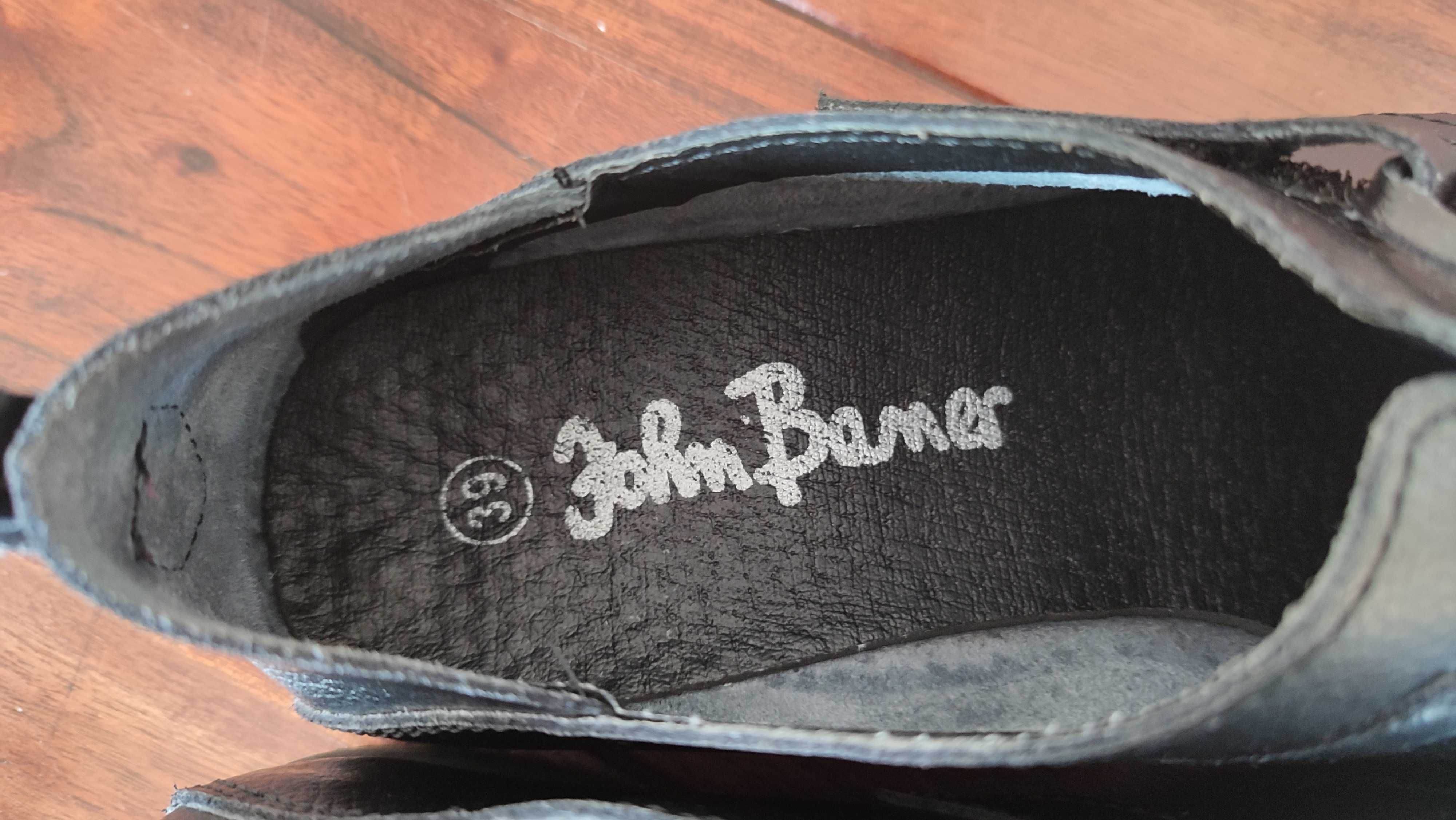 Buty skórzane damskie John Baner roz.39