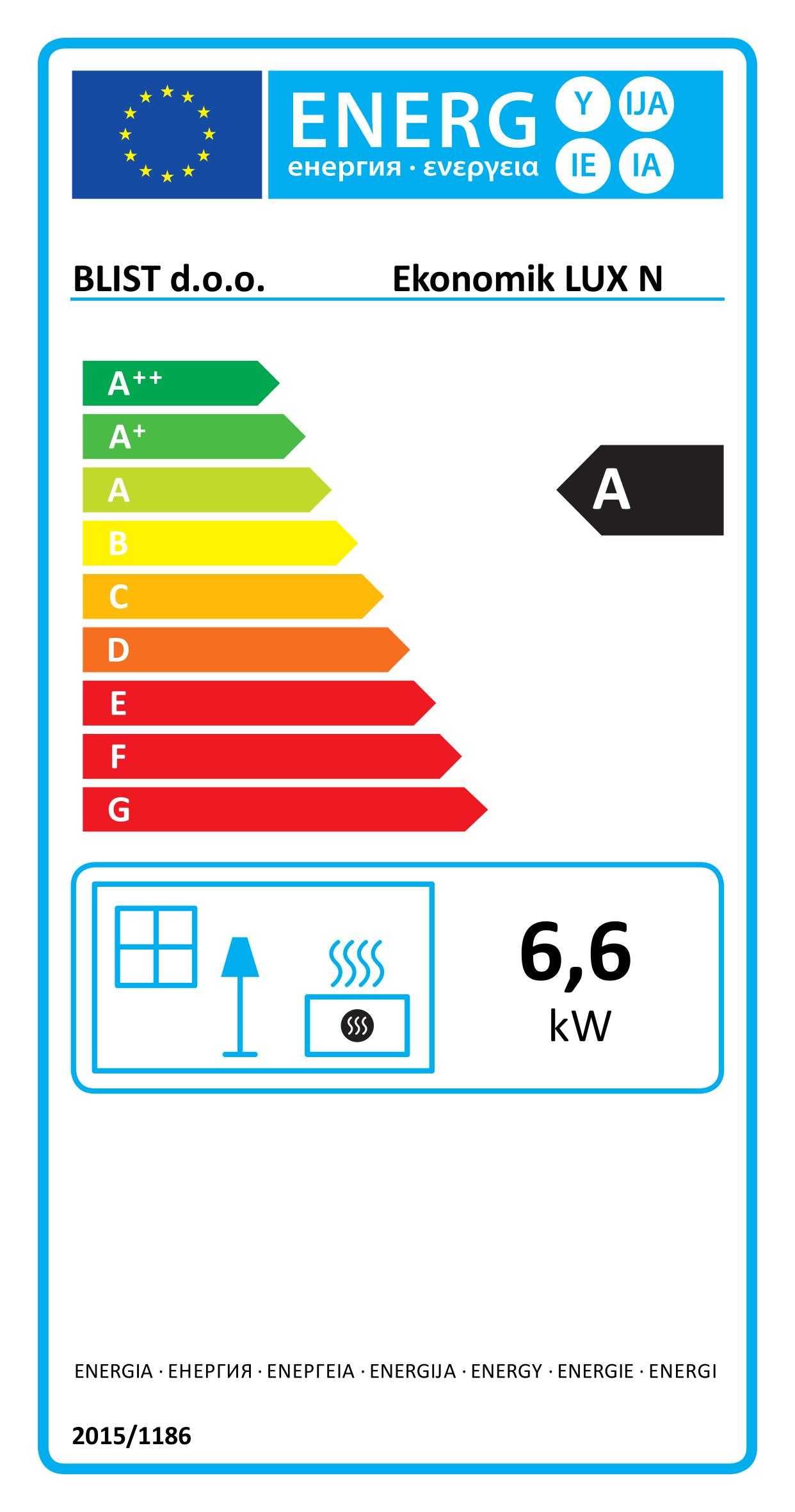 Piec żeliwny koza kominek BLIST EKONOMIK LUX 7kW