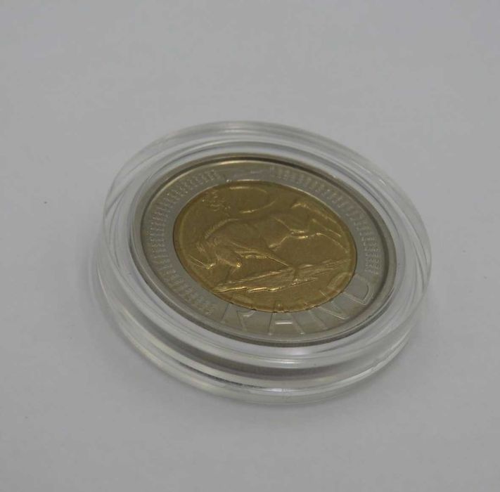 Moeda sul-africana de cinco rands, edição limitada (Reservado)