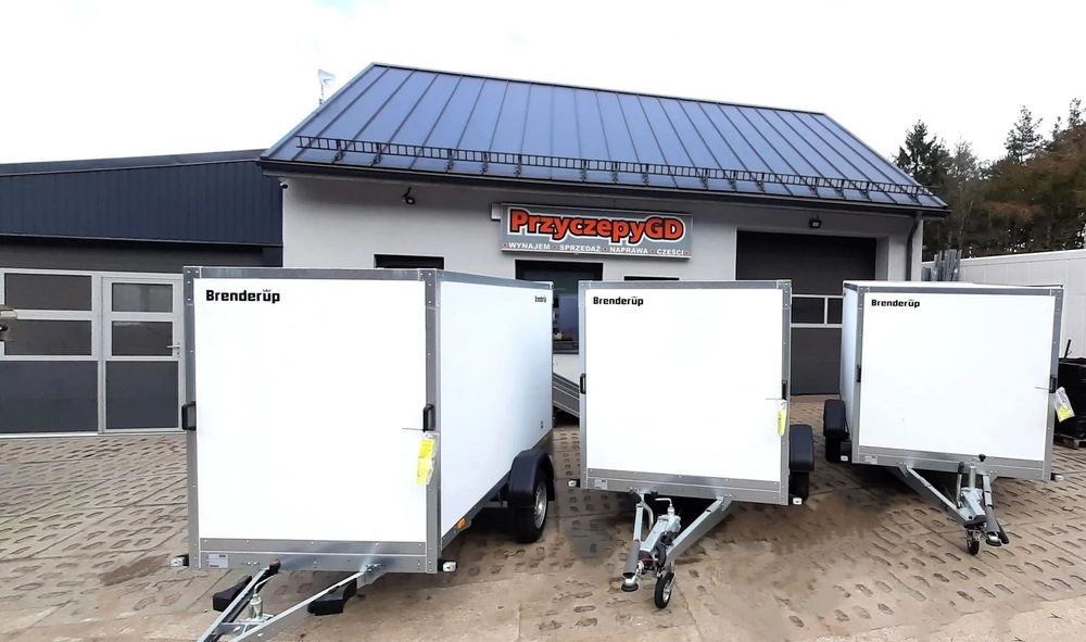 Brenderup Przyczepa CARGO CD260 UBD750 furgon z drzwiami 260x130cm H150 lekka 750kg  Przyczepa NOWA zamknięta, CARGO wym. 260x130xH150cm DUŻY WYBÓR