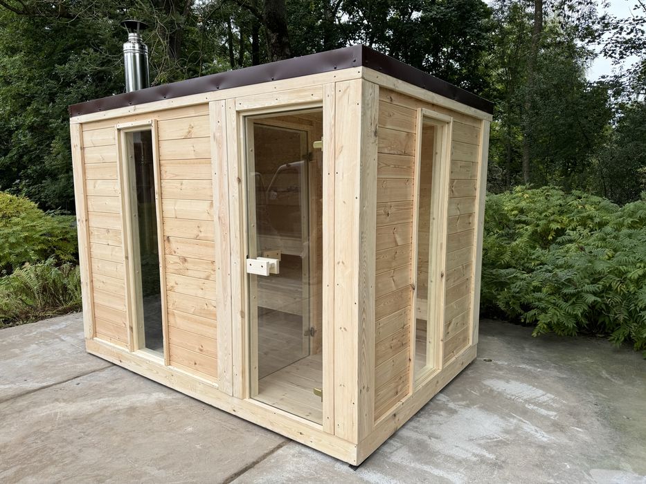 Sauna ogrodowa opalana drewnem