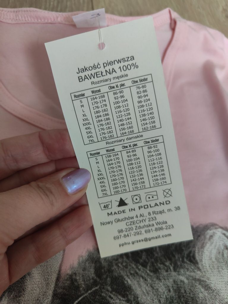 Piżama nowa z metką z kotkiem 158 cm
