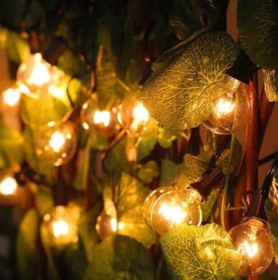 Girlanda Ogrodowa 30m Lampki LED 30x Żarówki 230V Wiszące Dekoracyjne